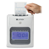 Lathem® Time 400e Top-feed Time Clock Bundle, Digital Display, White freeshipping - TVN Wholesale 