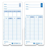 Lathem® Time Time Clock Cards For Lathem Time 400e, Two Sides, 3 X 7, 100-pack freeshipping - TVN Wholesale 