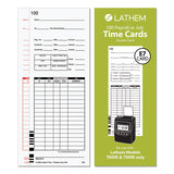 Lathem® Time Time Clock Cards For Lathem Time 7000e-7500e, Two Sides, 3.38 X 8.78, 100-pack freeshipping - TVN Wholesale 