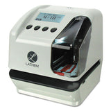 Lathem® Time Lt5000 Electronic Time And Date Stamp, Digital Display, Cool Gray freeshipping - TVN Wholesale 