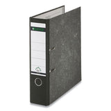 Leitz® European A4 Lever-arch Two-ring Binder, 3" Capacity, 11.7 X 8.27, Black Marble freeshipping - TVN Wholesale 