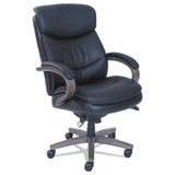 La-Z-Boy® Woodbury High-back Executive Chair, Supports Up To 300 Lb, 20.25" To 23.25" Seat Height, Black Seat-back, Weathered Gray Base freeshipping - TVN Wholesale 