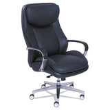 La-Z-Boy® Commercial 2000 Big-tall Executive Chair, Supports Up To 400 Lb, 20.5" To 23.5" Seat Height, Black Seat-back, Silver Base freeshipping - TVN Wholesale 