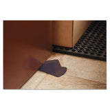 Master Caster® Giant Foot Doorstop, No-slip Rubber Wedge, 3.5w X 6.75d X 2h, Brown, 2-pack freeshipping - TVN Wholesale 