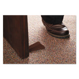 Master Caster® Big Foot Doorstop, No Slip Rubber Wedge, 2.25w X 4.75d X 1.25h, Brown, 2-pack freeshipping - TVN Wholesale 