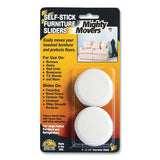 Master Caster® Mighty Movers Self-stick Furniture Sliders, Round, 2.25" Diameter, Beige, 4-pack freeshipping - TVN Wholesale 