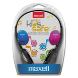 Maxell® Kids Safe Headphones, Black With Interchangeable Caps In Pink-blue-silver freeshipping - TVN Wholesale 