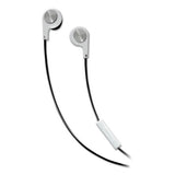 Maxell® B-13 Bass Earbuds With Microphone, White, 52" Cord freeshipping - TVN Wholesale 