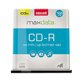 Maxell® Cd-r Recordable Disc, 700 Mb-80 Min, 48x, Slim Jewel Case, Silver freeshipping - TVN Wholesale 