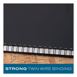 Cambridge® Wirebound Business Notebook, 1 Subject, Wide-legal Rule, Black Cover, 8 X 5, 80 Sheets freeshipping - TVN Wholesale 