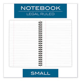 Cambridge® Wirebound Business Notebook, 1 Subject, Wide-legal Rule, Black Cover, 8 X 5, 80 Sheets freeshipping - TVN Wholesale 