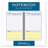 Cambridge® Wirebound Guided Quicknotes Notebook, 1 Subject, List-management Format, Dark Gray Cover, 8 X 5, 80 Sheets freeshipping - TVN Wholesale 