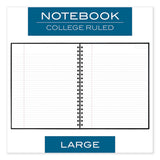 Cambridge® Limited Hardbound Notebook With Pocket, 1 Subject, Wide-legal Rule, Black Cover, 11 X 8.5, 96 Sheets freeshipping - TVN Wholesale 
