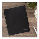 Cambridge® Limited Hardbound Notebook With Pocket, 1 Subject, Wide-legal Rule, Black Cover, 11 X 8.5, 96 Sheets freeshipping - TVN Wholesale 