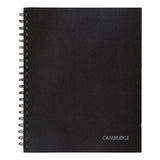 Hardbound Notebook With Pocket, 1 Subject, Wide-legal Rule, Black Cover, 11 X 8.5, 96 Sheets