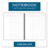 Cambridge® Wirebound Guided Action Planner Notebook, 1 Subject, Project-management Format, Gray Cover, 9.5 X 7.5, 80 Sheets freeshipping - TVN Wholesale 