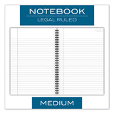 Cambridge® Wirebound Business Notebook, 1 Subject, Wide-legal Rule, Black Linen Cover, 9.5 X 6.63, 80 Sheets freeshipping - TVN Wholesale 