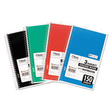 Mead® Spiral Notebook, 3 Subject, Medium-college Rule, Randomly Assorted Covers, 9.5 X 5.5, 150 Sheets freeshipping - TVN Wholesale 