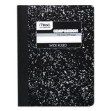 Mead® Composition Book, Wide-legal Rule, Black Cover, 9.75 X 7.5, 100 Sheets freeshipping - TVN Wholesale 