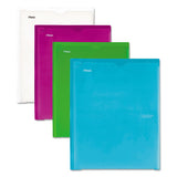 Five Star® Customizable Pocket-prong Plastic Folder, 20-sheet Capacity, 11 X 8.5, Trend, Assorted, 4-set freeshipping - TVN Wholesale 