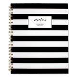 Cambridge® Black And White Striped Hardcover Notebook, 1 Subject, Wide-legal Rule, Black-white Stripes Cover, 11 X 8.88, 80 Sheets freeshipping - TVN Wholesale 