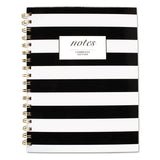 Cambridge® Black And White Striped Hardcover Notebook, 1 Subject, Wide-legal Rule, Black-white Stripes Cover, 9.5 X 7.25, 80 Sheets freeshipping - TVN Wholesale 