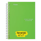 Five Star® Wirebound Notebook, 1 Subject, Medium-college Rule, Green Cover, 11 X 8.5, 100 Sheets freeshipping - TVN Wholesale 