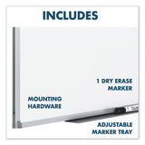 Mead® Dry-erase Board, Melamine Surface, 72 X 48, Silver Aluminum Frame freeshipping - TVN Wholesale 