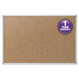 Mead® Cork Bulletin Board, 36 X 24, Silver Aluminum Frame freeshipping - TVN Wholesale 