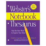 Merriam Webster® Notebook Thesaurus, Three-hole Punched, Paperback, 80 Pages freeshipping - TVN Wholesale 