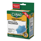 Curad® Germ Shield Medical Grade Maximum Barrier Face Mask, Pleated, 10-box freeshipping - TVN Wholesale 
