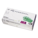 Medline Professional Nitrile Exam Gloves With Aloe, Medium, Green, 100-box freeshipping - TVN Wholesale 