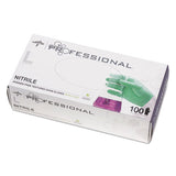 Medline Professional Nitrile Exam Gloves With Aloe, Large, Green, 100-box freeshipping - TVN Wholesale 