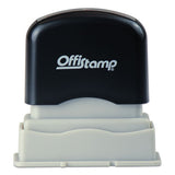 Offistamp® Pre-inked Message Stamp, File, 1.63" X 0.38", Red Ink freeshipping - TVN Wholesale 