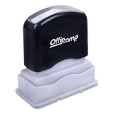 Offistamp® Pre-inked Message Stamp With Blank Date Box, Posted, 1.63" X 0.38", Red Ink freeshipping - TVN Wholesale 