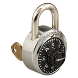 Master Lock® Combination Stainless Steel Padlock W-key Cylinder, 1 7-8" Wide, Black-silver freeshipping - TVN Wholesale 