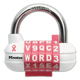 Master Lock® Password Plus Combination Lock, Hardened Steel Shackle, 2 1-2" Wide, Silver freeshipping - TVN Wholesale 