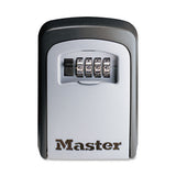 Master Lock® Locking Combination 5 Key Steel Box, 3 1-4w X 1 1-2d X 4 5-8h, Black-silver freeshipping - TVN Wholesale 