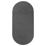 Guardian Ecoguard Diamond Floor Mat, Double Fan, 48 X 96, Charcoal freeshipping - TVN Wholesale 