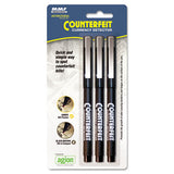 Counterfeit Currency Detector Pen, U.s. Currrency, 3-pack
