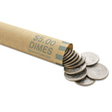 MMF Industries™ Nested Preformed Coin Wrappers, Pennies, $.50, Red, 1000 Wrappers-box freeshipping - TVN Wholesale 