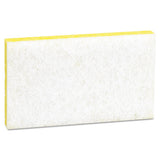 Scotch-Brite™ PROFESSIONAL Light-duty Scrubbing Sponge, #63, 3.6 X 6.1, 0.7" Thick, Yellow-white, 20-carton freeshipping - TVN Wholesale 