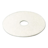 3M™ Low-speed Super Polishing Floor Pads 4100, 12" Diameter, White, 5-carton freeshipping - TVN Wholesale 