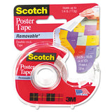 Scotch® Wallsaver Removable Poster Tape With Dispenser, 1" Core, 0.75" X 12.5 Ft, Clear freeshipping - TVN Wholesale 