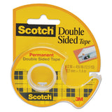Scotch® Double-sided Permanent Tape In Handheld Dispenser, 1" Core, 0.5" X 20.83 Ft, Clear freeshipping - TVN Wholesale 