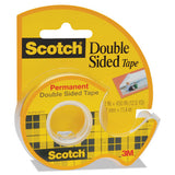 Scotch® Double-sided Permanent Tape In Handheld Dispenser, 1" Core, 0.5" X 37.5 Ft, Clear freeshipping - TVN Wholesale 
