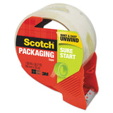 Scotch® Sure Start Packaging Tape With Dispenser, 1.5" Core, 1.88" X 22.2 Yds, Clear, 6-pack freeshipping - TVN Wholesale 