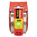 Scotch® Sure Start Packaging Tape With Dispenser, 1.5" Core, 1.88" X 22.2 Yds, Clear freeshipping - TVN Wholesale 