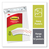 Command™ Poster Strips, Removable, Holds Up To 1 Lb Per Pair, Small, 0.63 X 1.75, White, 104-pack freeshipping - TVN Wholesale 