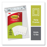 Picture Hanging Strips, Removable, Holds Up To 3 Lbs Per Pair, Medium, 0.63 X 2.75, White, 22 Pairs-pack